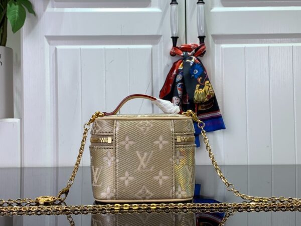 1:1 Replica Louis Vuitton LV Micro Vanity Bag Gold/ Sliver Unique Bag For Women M22920 M82467 - 11cm/ 4.3in
