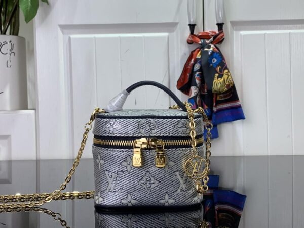 1:1 Replica Louis Vuitton LV Micro Vanity Bag Gold/ Sliver Unique Bag For Women M22920 M82467 - 11cm/ 4.3in