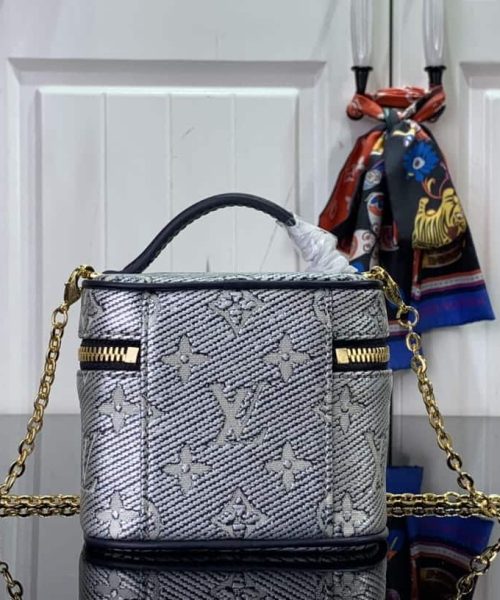 1:1 Replica Louis Vuitton LV Micro Vanity Bag Gold/ Sliver Unique Bag For Women M22920 M82467 - 11cm/ 4.3in