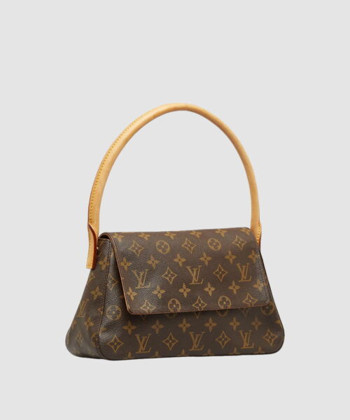 1:1 Replica Louis Vuitton LV Mini Looping Flap Shoulder Bag Monogram Luxury Bag For Women M51147 - 9.4in/24cm