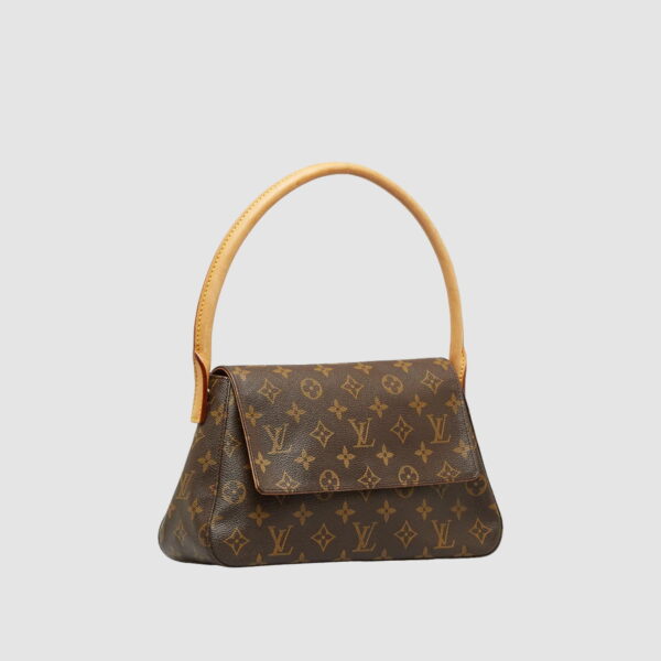 1:1 Replica Louis Vuitton LV Mini Looping Flap Shoulder Bag Monogram Luxury Bag For Women M51147 - 9.4in/24cm