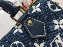 1:1 Replica Louis Vuitton LV Nano Speedy Jacquard Denim Pink/Blue Luxury Bag For Women - 16cm/ 6.3in