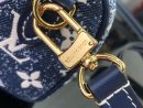 1:1 Replica Louis Vuitton LV Nano Speedy Jacquard Denim Pink/Blue Luxury Bag For Women - 16cm/ 6.3in