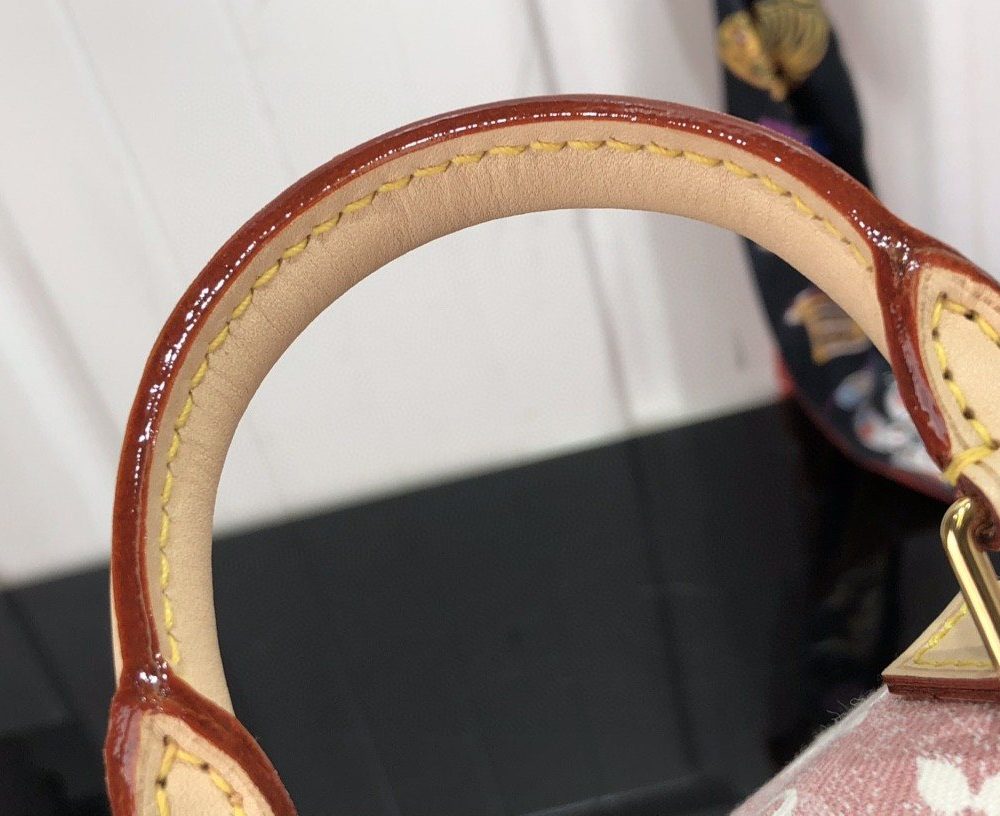 1:1 Replica Louis Vuitton LV Nano Speedy Jacquard Denim Pink/Blue Luxury Bag For Women - 16cm/ 6.3in