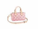 1:1 Replica Louis Vuitton LV Nano Speedy Jacquard Denim Pink/Blue Luxury Bag For Women - 16cm/ 6.3in