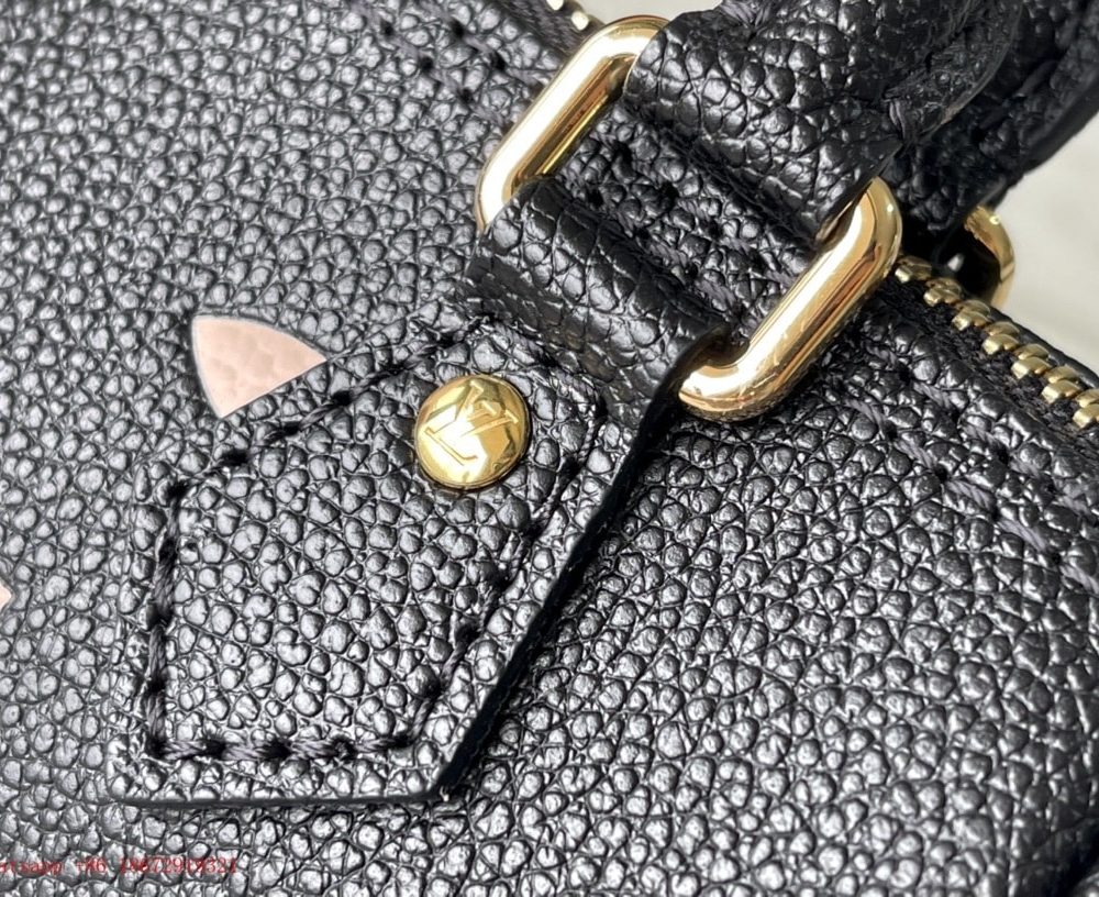 1:1 Replica Louis Vuitton LV Nano Speedy Bicolor Monogram Empreinte Leather Luxury Bag For Women M81456 - 6.3in/16cm