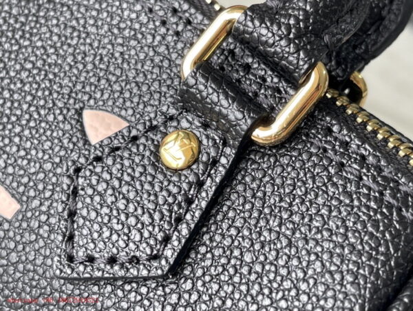 1:1 Replica Louis Vuitton LV Nano Speedy Bicolor Monogram Empreinte Leather Luxury Bag For Women M81456 - 6.3in/16cm