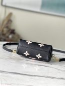 1:1 Replica Louis Vuitton LV Nano Speedy Bicolor Monogram Empreinte Leather Luxury Bag For Women M81456 - 6.3in/16cm