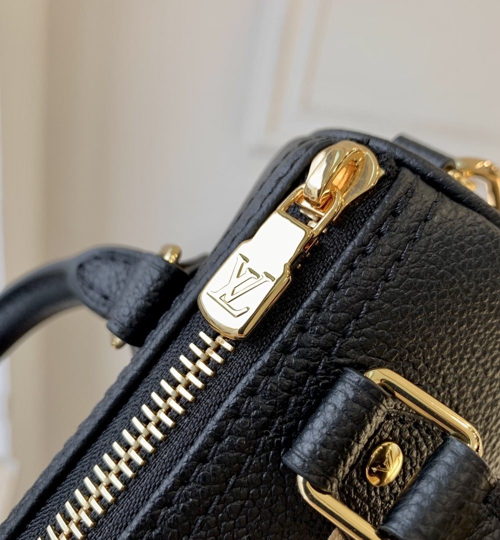 1:1 Replica Louis Vuitton LV Nano Speedy Bicolor Monogram Empreinte Leather Luxury Bag For Women M81457 - 6.3in/16cm