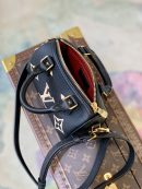 1:1 Replica Louis Vuitton LV Nano Speedy Bicolor Monogram Empreinte Leather Luxury Bag For Women M81457 - 6.3in/16cm