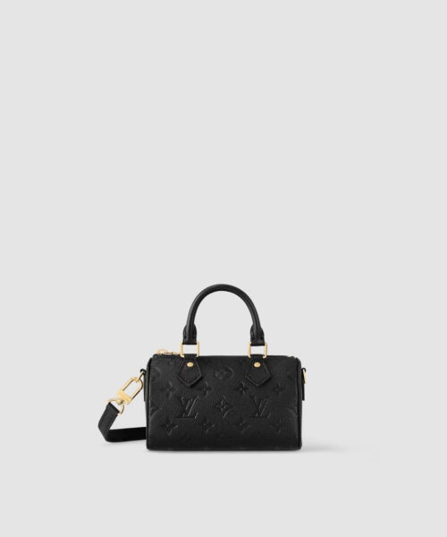 1:1 Replica Louis Vuitton LV Nano Speedy Monogram Empreinte Leather Luxury Bag For Women M82450 - 6.3in/16cm