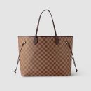 1:1 Replica Louis Vuitton LV Neverfull GM Damier Ebene Canvas Luxury Bag For Women N41357 - 15.7in/40cm
