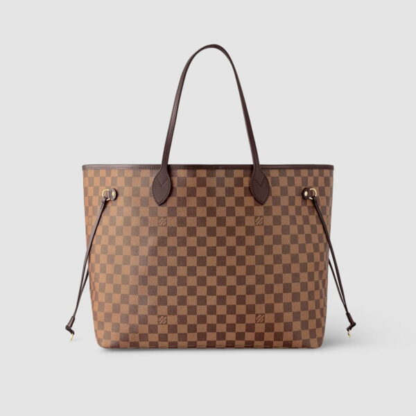 1:1 Replica Louis Vuitton LV Neverfull GM Damier Ebene Canvas Luxury Bag For Women N41357 - 15.7in/40cm