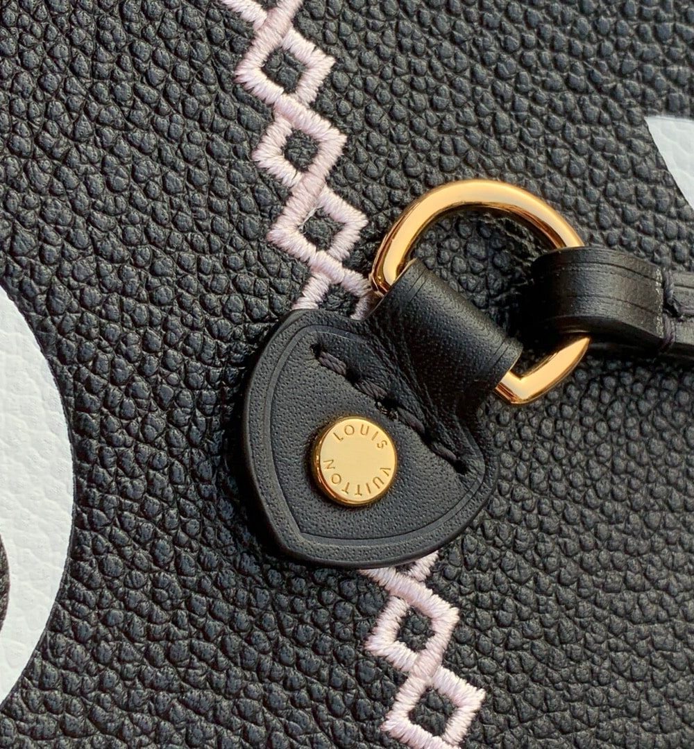 1:1 Replica Louis Vuitton LV Neverfull MM Monogram Empreinte Black Luxury Bag For Women M46040 - 12.2in/31cm