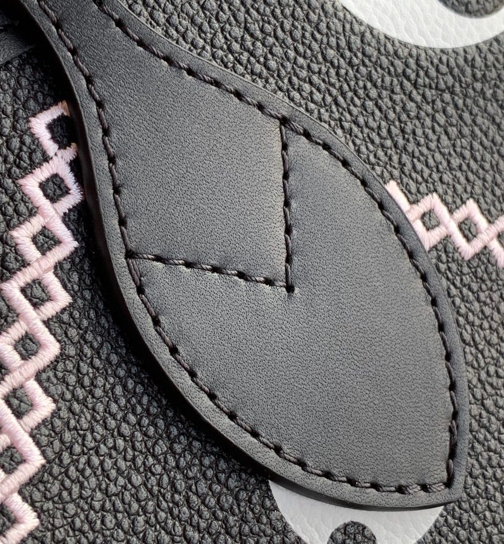 1:1 Replica Louis Vuitton LV Neverfull MM Monogram Empreinte Black Luxury Bag For Women M46040 - 12.2in/31cm