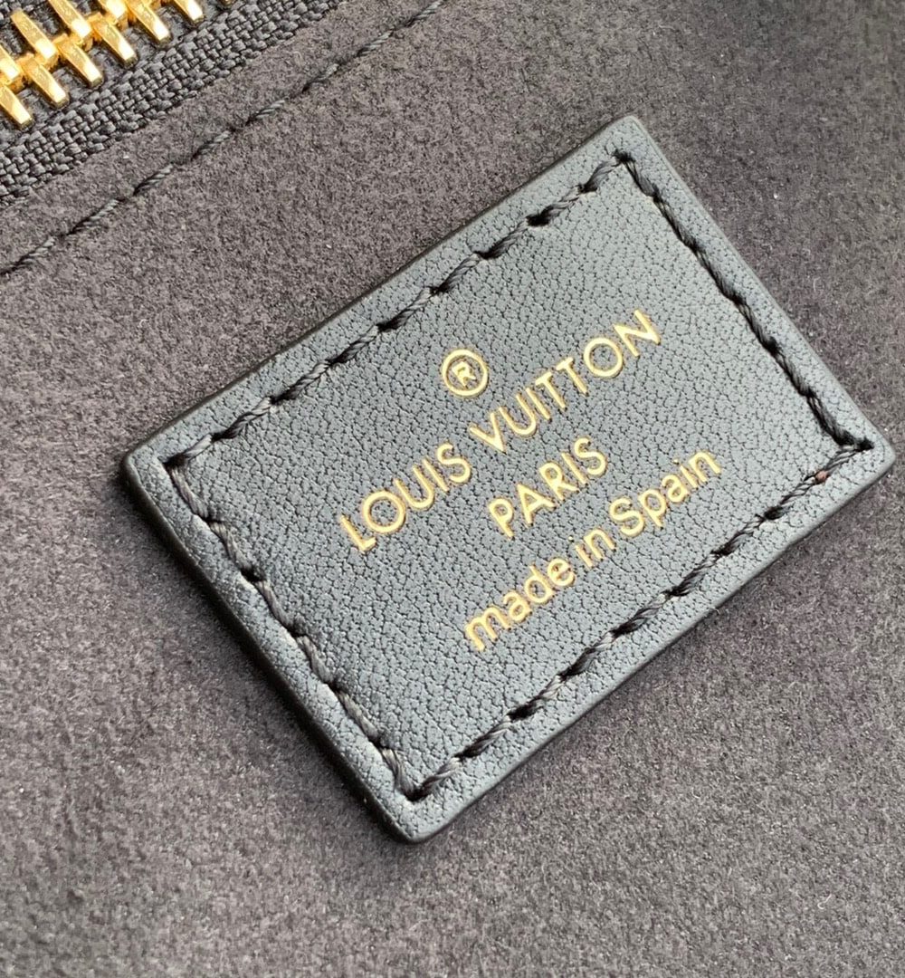 1:1 Replica Louis Vuitton LV Neverfull MM Monogram Empreinte Black Luxury Bag For Women M46040 - 12.2in/31cm