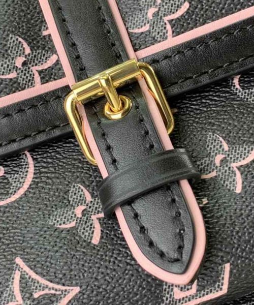 1:1 Replica Louis Vuitton LV Neverfull MM White/ Black Essential Bag For Women M20921 31 cm/ 12.2 in