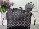 1:1 Replica Louis Vuitton LV Neverfull MM White/ Black Essential Bag For Women M20921 31 cm/ 12.2 in