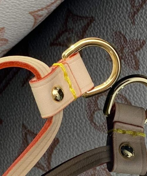 1:1 Replica Louis Vuitton LV Neverfull MM White/ Black Essential Bag For Women M20921 31 cm/ 12.2 in