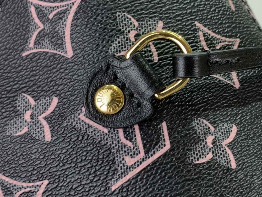 1:1 Replica Louis Vuitton LV Neverfull MM White/ Black Essential Bag For Women M20921 31 cm/ 12.2 in - Image 11