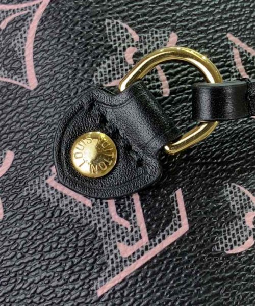 1:1 Replica Louis Vuitton LV Neverfull MM White/ Black Essential Bag For Women M20921 31 cm/ 12.2 in
