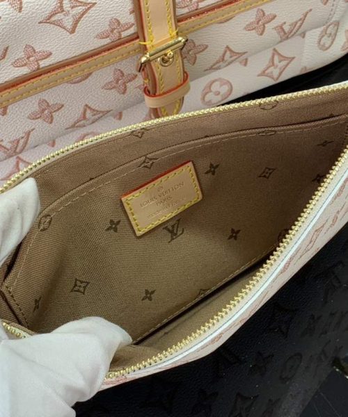 1:1 Replica Louis Vuitton LV Neverfull MM White/ Black Essential Bag For Women M20921 31 cm/ 12.2 in