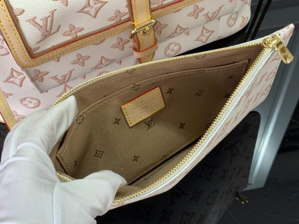 1:1 Replica Louis Vuitton LV Neverfull MM White/ Black Essential Bag For Women M20921 31 cm/ 12.2 in
