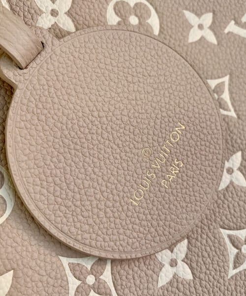 1:1 Replica Louis Vuitton LV Onthego MM Monogram Empreinte Beige/ Pink/ Yellow Luxury Bag For Women M46128 - 35cm/13.8in