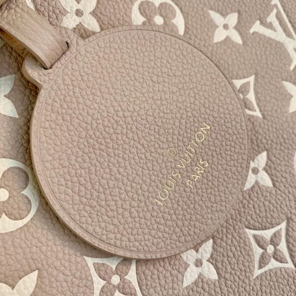 1:1 Replica Louis Vuitton LV Onthego MM Monogram Empreinte Beige/ Pink/ Yellow Luxury Bag For Women M46128 - 35cm/13.8in