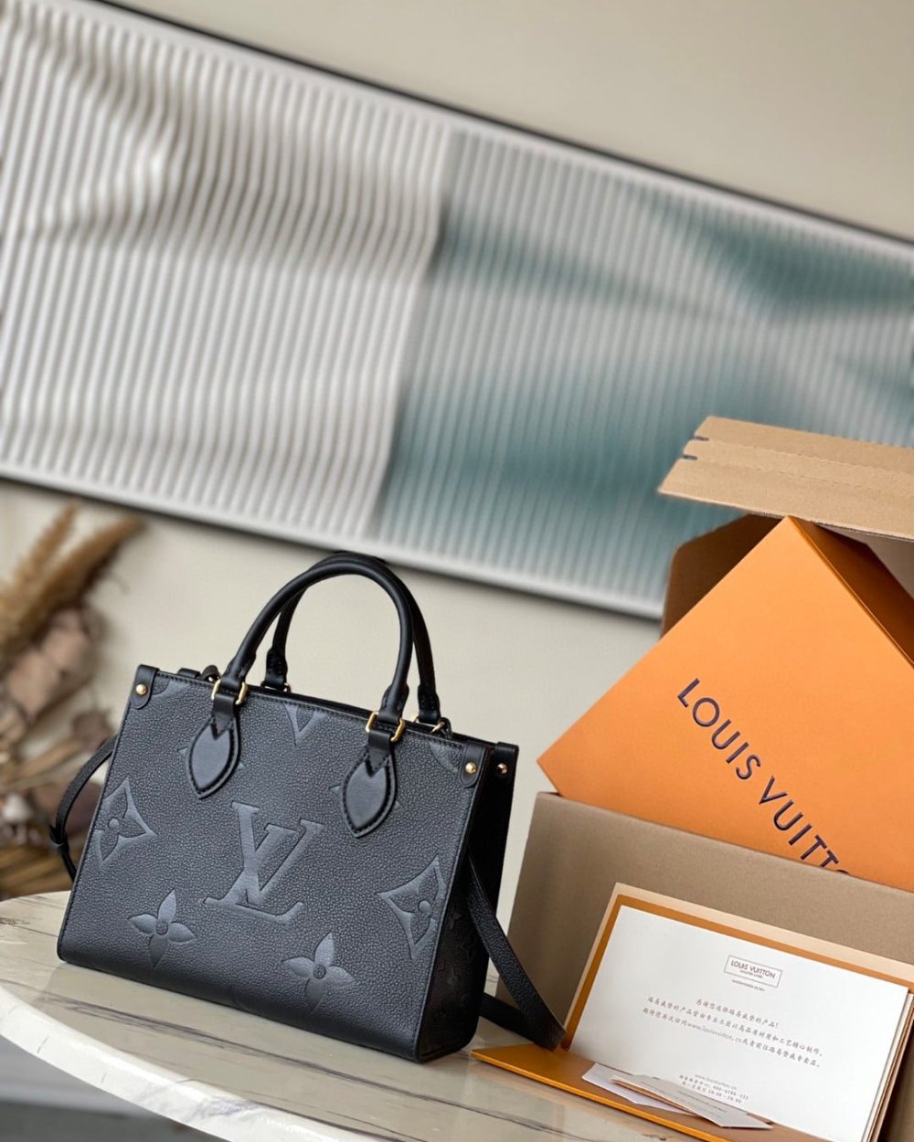 1:1 Replica Louis Vuitton LV OnTheGo PM Monogram Empreinte Lether Luxury Bag For Women M45653 - 9.8in/25cm