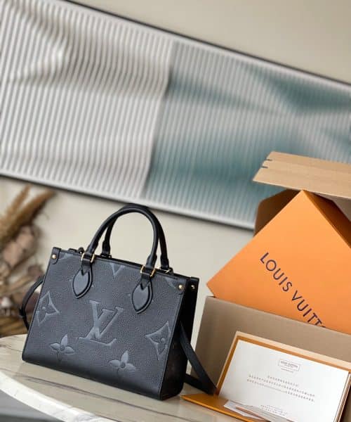 1:1 Replica Louis Vuitton LV OnTheGo PM Monogram Empreinte Lether Luxury Bag For Women M45653 - 9.8in/25cm