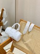 1:1 Replica Louis Vuitton LV Papillon BB Bubblegram Leather Luxury Bag For Women M59827 - 20cm