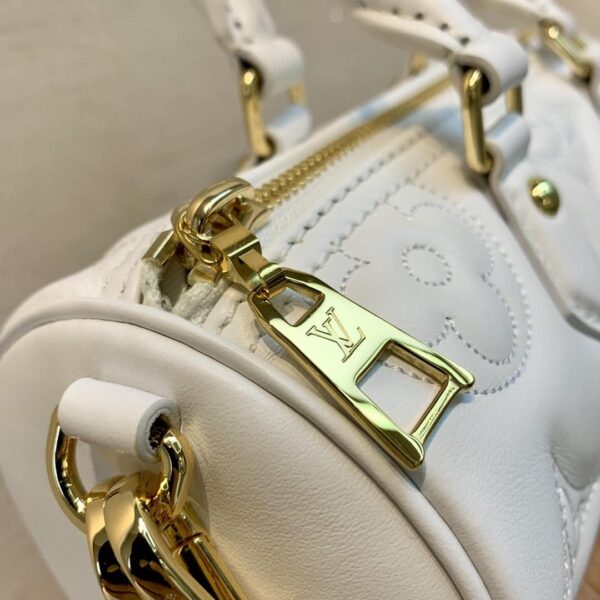 1:1 Replica Louis Vuitton LV Papillon BB Bubblegram Leather Luxury Bag For Women M59827 - 20cm