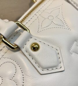 1:1 Replica Louis Vuitton LV Papillon BB Bubblegram Leather Luxury Bag For Women M59827 - 20cm