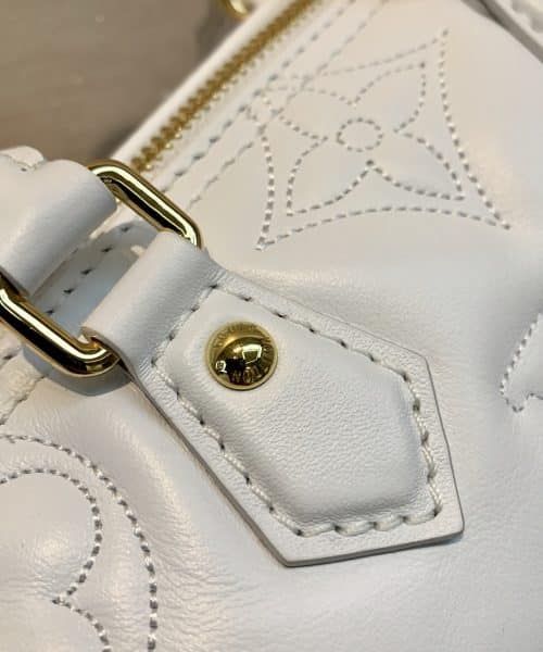 1:1 Replica Louis Vuitton LV Papillon BB Bubblegram Leather Luxury Bag For Women M59827 - 20cm