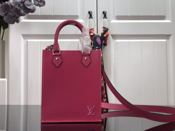 1:1 Replica Louis Vuitton LV Petit Sac Plat Light Pink/Yellow/Pink/Blue/White Essential Bag For Women 6.6in/17cm