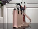 1:1 Replica Louis Vuitton LV Petit Sac Plat Light Pink/Yellow/Pink/Blue/White Essential Bag For Women 6.6in/17cm