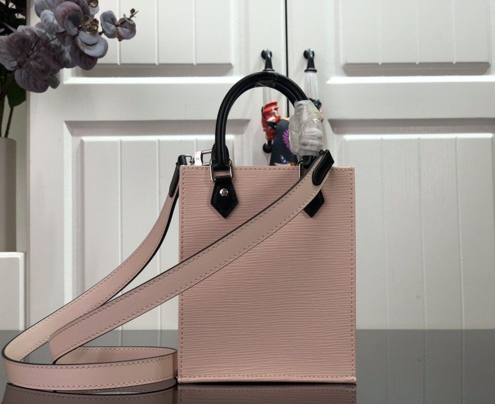 1:1 Replica Louis Vuitton LV Petit Sac Plat Light Pink/Yellow/Pink/Blue/White Essential Bag For Women 6.6in/17cm