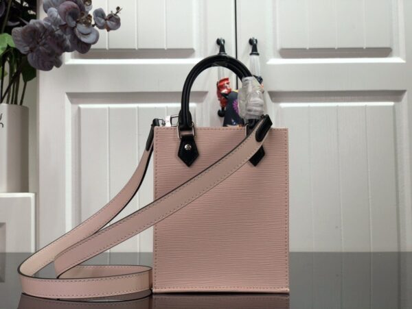 1:1 Replica Louis Vuitton LV Petit Sac Plat Light Pink/Yellow/Pink/Blue/White Essential Bag For Women 6.6in/17cm