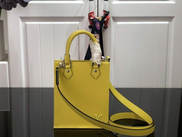 1:1 Replica Louis Vuitton LV Petit Sac Plat Light Pink/Yellow/Pink/Blue/White Essential Bag For Women 6.6in/17cm