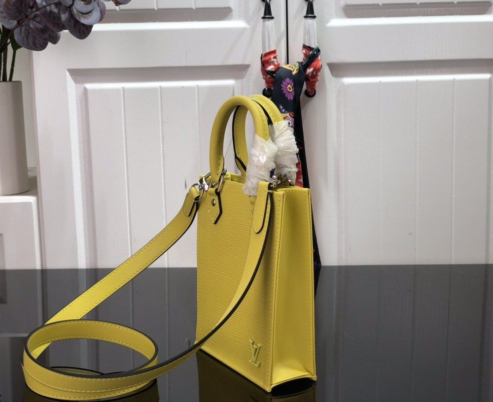 1:1 Replica Louis Vuitton LV Petit Sac Plat Light Pink/Yellow/Pink/Blue/White Essential Bag For Women 6.6in/17cm