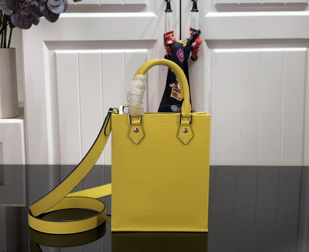 1:1 Replica Louis Vuitton LV Petit Sac Plat Light Pink/Yellow/Pink/Blue/White Essential Bag For Women 6.6in/17cm