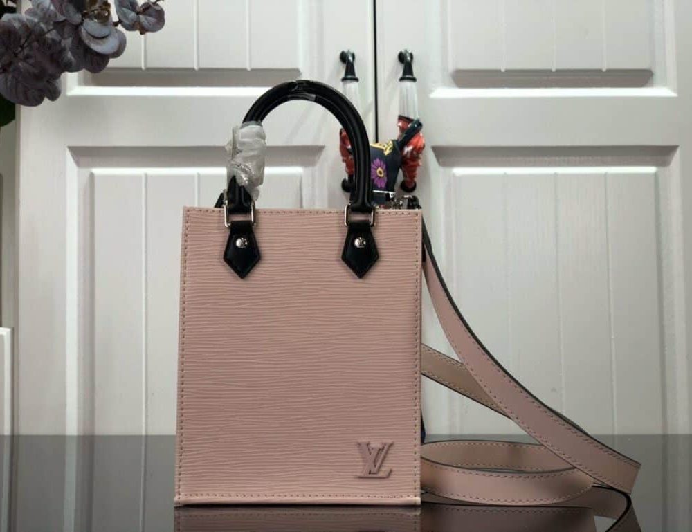 1:1 Replica Louis Vuitton LV Petit Sac Plat Light Pink/Yellow/Pink/Blue/White Essential Bag For Women 6.6in/17cm