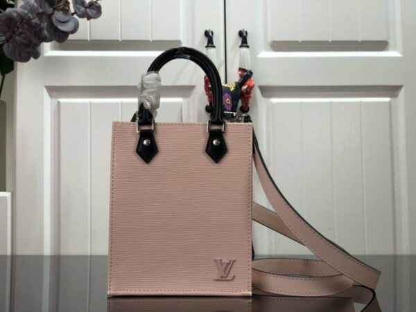 1:1 Replica Louis Vuitton LV Petit Sac Plat Light Pink/Yellow/Pink/Blue/White Essential Bag For Women 6.6in/17cm