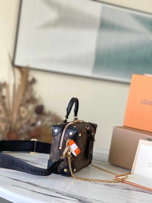 1:1 Replica Louis Vuitton LV Petite Malle Souple Monogram Canvas Luxury Bag For Women M45571 - 7.9in/20cm