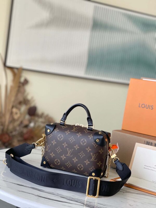1:1 Replica Louis Vuitton LV Petite Malle Souple Monogram Canvas Luxury Bag For Women M45571 - 7.9in/20cm