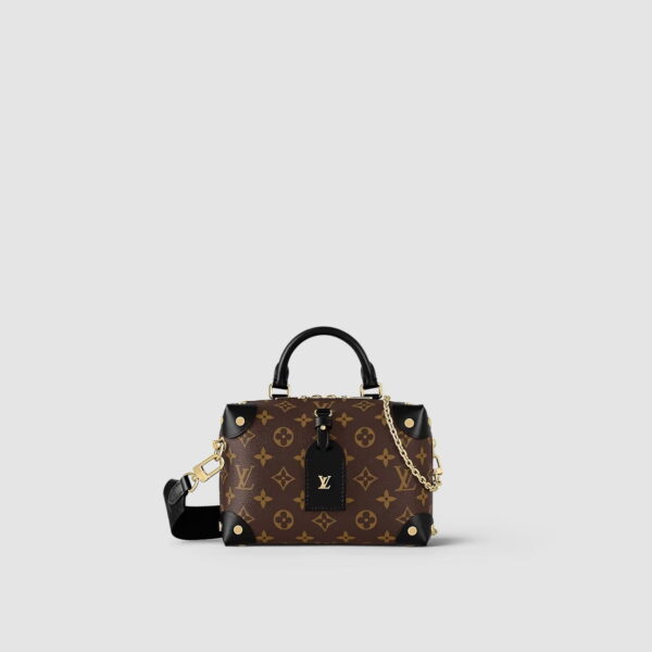 1:1 Replica Louis Vuitton LV Petite Malle Souple Monogram Canvas Luxury Bag For Women M45571 - 7.9in/20cm