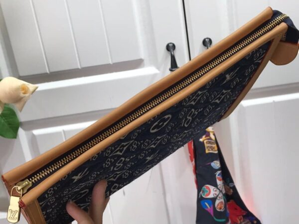 1:1 Replica Louis Vuitton LV Since 1854 Poche Toilette 26 Blue Essential Bag For Women 25 cm/ 9.8 in