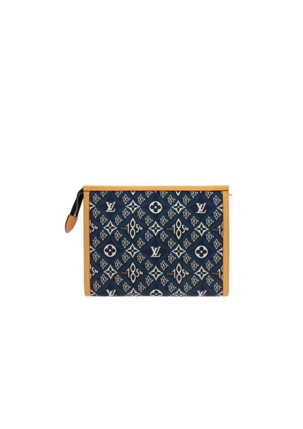 1:1 Replica Louis Vuitton LV Since 1854 Poche Toilette 26 Blue Essential Bag For Women 25 cm/ 9.8 in