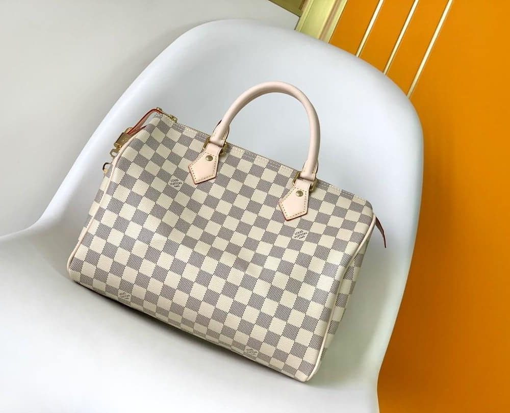 1:1 Replica Louis Vuitton LV Speedy 30 Damier Azur Canvas Luxury Bag For Women N41370 - 11.8in/30cm